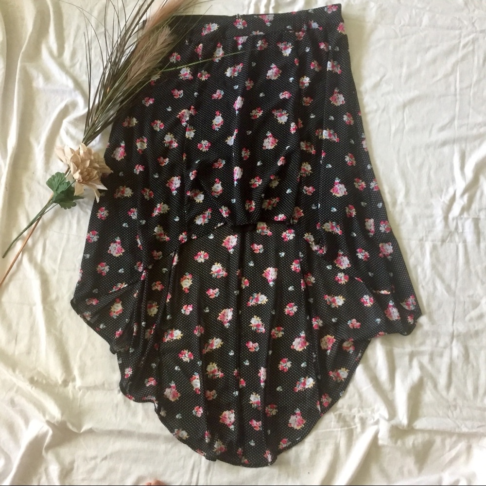Torrid Hi-Lo Skirt Floral Print Size 16